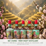Rượu Rừng 530ml - Mầm Craft Distillery 20%-26% Vol - Rượu Đặc Sản Tây Bắc - Rượu Mận Rừng, Táo Mèo, Mơ Rừng, Mai Vàng, Rượu Trắng Gạo Nếp - 5 Vị