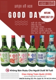 RƯỢU SOJU Hàn Quốc GOOD DAY 360ML