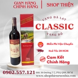 1 thùng Vang Đà Lạt Classic  12 Đỏ 750ml  x 6 Chai