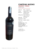 Rượu Vang Đỏ Pháp Chateau Auzias Cabardès Famille Auzias 750ml - 14.5% - Syrah Grenache Cabernet Franc