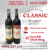 Rượu Vang Đà Lạt CLASSIC  12% 750ml