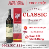 Rượu Vang Đà Lạt CLASSIC  12% 750ml