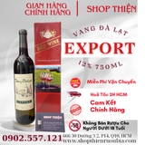Rượu Vang Đà Lạt EXPORT  12% 750ml