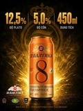 Bia Baltika 8 Wheat Beer Nga 5% Lon 450ml - Bia Lúa Mì Không Lọc