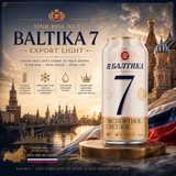Thùng x 12 lon Bia Baltika Số 7 Export Light Lon 900ml - Bia Nga Nhập Khẩu