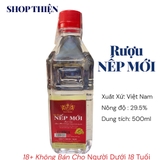 Rượu Nếp Mới 29.5% Chai 500ml - Hương Vị Truyền Thống SHOP THIỆN