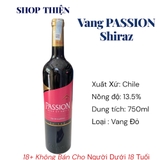 Vang Đỏ Chile PASSION Shiraz 750ml 13.5% Vol | Wine of Chile - Shop Thiện