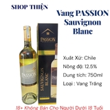 Vang Trắng Chile PASSION Sauvignon Blanc 750ml 12.5% | Wine of Chile - Shop Thiện