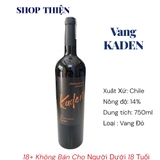 Rượu Vang Đỏ Chile KADEN 13.5% 750ml