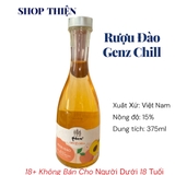 Rượu Đào Men' GenZ Chill 15% 375ml - Rượu trái cây vị đào ngọt thơm dễ uống cho nữ