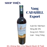 Vang Đà Lạt Cadahill Export 13% 750ml