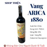 Vang Arica 1880 Cabernet Sauvignon Chile 750ml 13% - Rượu Vang Đỏ Chile - Shop Thiện