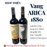 Vang Arica 1880 Cabernet Sauvignon Chile 750ml 13% - Rượu Vang Đỏ Chile - Shop Thiện