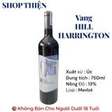 Rượu Vang Đỏ Úc Hill Harrington - 750ml - 13% - Shiraz / Cabernet Sauvignon / Merlot