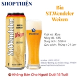 Thùng x 24 Lon Bia Đức St. Wendeler Weizen 5.1% - Bia Lúa Mì Hefeweizen Lon 500ml - Karlsbrau