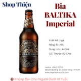 Thùng x 12 Chai Bia Baltika Russian Imperial Stout 8% - 440ml - Tinh Hoa Bia Đen Hoàng Gia Nga