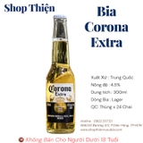 Thùng x 24 Chai Bia Corona Extra 300ml - Bia Vàng Mexico Dòng Lager 4.5% - Chai 300ml