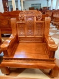 Bộ bàn ghế như ý tay 12 gỗ Hương đá - MSP: GNYT12HĐ620