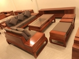 Bộ bàn ghế chân hươu phòng khách 2 loại Gỗ Hương đá và Gỗ Gõ đỏ - MSP: GCHHĐ385