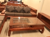Bộ bàn ghế chân hươu phòng khách 2 loại Gỗ Hương đá và Gỗ Gõ đỏ - MSP: GCHHĐ385