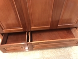 Tủ 3 buồng soi đũa trơn gỗ lát - MSP: T3BSĐTL86