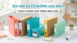 Bìa Hộp A4 Có Những Loại Nào? Cách Chọn Phù Hợp