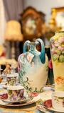Limoges 2 mặt hoa (tay cầm "lực sĩ")