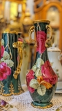 Bình Limoges Elite xanh lá đậm - 3 quai