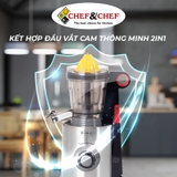 Máy ép chậm 2 trong 1 Chef&Chef CH-80D