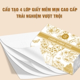 [THÙNG 20 GÓI] Khăn Giấy Ăn Cao Cấp C&E - LUXURY FLOWER TISSUE 8D Dạng Gói Nhỏ Để Bàn Giấy Vệ Sinh