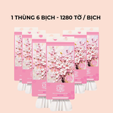 Khăn giấy treo cao cấp C&E 8D Hoa Hồng