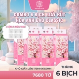 Khăn giấy treo cao cấp C&E 8D Hoa Hồng
