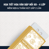 [6 bịch] Khăn giấy rút đáy cao cấp C&E Luxury Flower 1100 tờ / bịch hoa văn 8D dập nổi 4 lớp mềm mịn sử dụng đa năng