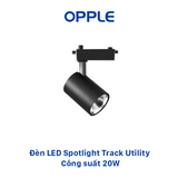Đèn LED OPPLE Ray Rọi Spotlight Track Utility TR-UII 20W Vỏ Đen - Chính Hãng