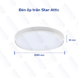 Đèn LED OPPLE HC350 Star-Attic 16W -  Ốp Trần - Hàng Chính Hãng