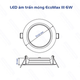 Bộ Đèn LED OPPLE Âm Trần Siêu Mỏng EcoMax III - Tròn
