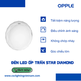 Đèn LED OPPLE Ốp Trần Star Diamond 18W Ánh sáng 4000K - HC350 - Chính Hãng
