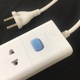 Ổ Cắm Điện Gongniu Đa Năng 3 Ổ 1 Công Tắc – Công Suất 10A/250/2500W – Trắng – Chính Hãng (V1030)