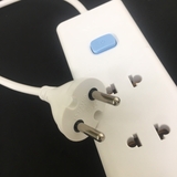 Ổ Cắm Điện Gongniu Đa Năng 3 Ổ 1 Công Tắc – Công Suất 10A/250/2500W – Trắng – Chính Hãng (V1030)