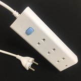 Ổ Cắm Điện Gongniu Đa Năng 3 Ổ 1 Công Tắc – Công Suất 10A/250/2500W – Trắng – Chính Hãng (V1030)