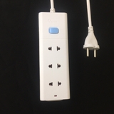 Ổ Cắm Điện Gongniu Đa Năng 3 Ổ 1 Công Tắc – Công Suất 10A/250/2500W – Trắng – Chính Hãng (V1030)