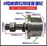 Bánh xe dẫn hướng xoay tròn, Ray U