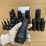 Đầu tuýp mũi lục giác đen H3-H33 - Độ cứng cao