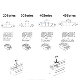 Đai ốc T xoay cho nhôm định hình