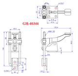 Cam kẹp chốt khóa GH-40334 | GH-40344