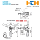 Kẹp chuyển đổi kéo đẩy MC02-1 MC02-S1