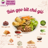 Bún gạo lứt ăn liền nhanh chín