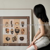 Custom Large Matboard Silk Scarf Framing