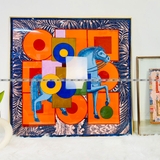 Tranh Hoạ Tiết Hermès - 121