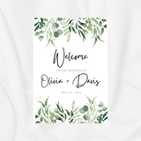 Bảng Welcome CướI WD19 /Đính Hôn/Tiệc Cưới - Tên Cô Dâu - Chú Rể, Bảng Vu Quy, Ảnh Cổng, Kí Tên, Gia Tiên......